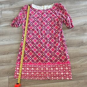 Eliza J Pink and Black Floral Dress